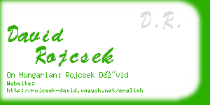 david rojcsek business card